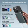 KUULAA Magsafes 20W 38.5Wh 10000mAh Power Bank Support Wireless/Wired Charging External Battery Power Supply with 1 Input & 2 Outputs Fast Charging for iPhone 16 16 Pro 15 14 13 Pro Max for Huawei Mate XT for Samsung Galaxy Z Flip6