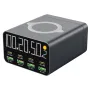 Bakeey WLX-M1 120W 8-Port USB PD Charger Wireless Charger 4USB-A+4USB-C PD3.0 PPS QC3.0 SCP FCP AFC Apple2.4 BC1.2 Fast Charging Digital Display Desktop Charging Station EU Plug US Plug for iPhone 16 16 Pro 15 14 13 Pro Max for iPad Pro for MacBook Pro