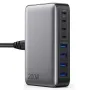 [GaN Tech] 200W 8-Port USB PD Charger 4USB-A+4USB-C PD QC Fast Charging Desktop Charging Station EU Plug for iPhone 16 16 Pro 15 14 13 Pro Max for Huawei Pura X for Xiaomi 15 Pro for Samsung Galaxy S25 Ultra