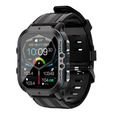 Bakeey C26 1.96inch AMOLED Display 8763EWE-VP 128M bluetooth Call Heart Rate Blood Pressure Blood Oxygen Monitor Sleep Monitoring Multi-sport Modes Music Playback 1ATM Waterproof Smart Watch