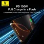 Baseus Vivid Speed PD100W USB-C to USB-C Cable Fast Charging Data Transmission Thickened Copper Core Line 1M/2M Long for iPhone 16 Pro 15 Pro Max for Huawei Mate XT for Xiaomi 15pro for Samsung Galaxy Z Flip6