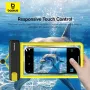 Baseus BS-PG030 Clip-on Air-Bag Waterproof Phone Pouch IPX8 Waterproof Responsive Touch Control Clear Phone Bag for Underwater Photography