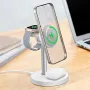 S11 15W Magnetic Wireless Charger Fast Wireless Charging Stand for Smart Phones for iPhone 16 16 Pro 15 14 13 Pro Max for Huawei Pura X for Xiaomi 15pro for Airpods for Apple Watch