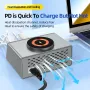 Bakeey WLX-X9S 140W 8-Port USB PD Charger 4USB-A+4USB-C PD QC3.0 Fast Wireless Charging Desktop Charging Station Support Digital Display EU Plug US Plug for iPhone 16 16 Pro 15 14 13 Pro Max for Xiaomi 15 Ultra for Samsung Galaxy S25 Ultra