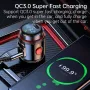 T23 bluetooth V5.4 FM Transmitter 30W PD+QC3.0 USB Car Charger Blue LED Digital Display Wireless Radio Adapter HiFi Music Play Car Kit with Mic Hands Free Calls