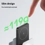 LDNIO PQ28 Magnetic Wireless Power Bank 20W 19.25Wh 5000mAh External Battery Power Supply with 1 Input & 2 Outputs Support PD QC3.0 Fast Charging for iPhone 16 16 Pro 15 14 13 for Huawei Pura X for Xiaomi 15 Ultra for Samsung Galaxy S25 Ultra