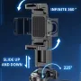 JC-25 Bluetooth Selfie Stick 360° Rotation Portable Mini 4 Leg Telescopic Stand with Wireless Remote for iPhone Android Phone Travel Vlog Photography