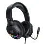ONIKUMA X31 Gaming Headset Wired Earphone 50mm Driver Unit Surround Stereo Sound RGB Light Breathable Earmuffs USB Power Supply 3.5mm Monitor Headphones with 360° Omnidirectional Microphone