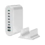 [GaN Tech] Bakeey YMX-986 286W 8-Port USB PD Charger 2USB-A+6USB-C PD QC Fast Charging Desktop Charging Station EU Plug US Plug for iPhone 15 14 13 Pro for Xiaomi MIX Fold 4 for Samsung Galaxy Z Flip6 for Huawei Nova Flip