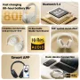 HAYLOU S30 Pro ANC Headset Wireless bluetooth 5.4 Headphone -43dB Active Noise Cancelling Hi-res 40mm Dynamic Driver 360° Spatial Sound 80H Playtime Customized APP Foldable Headphones