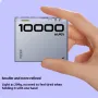 WEKOME WP-13 22.5W 10000mAh Clear Punk Style Power Bank LED Display External Battery Power Supply with 2 Inputs & 2 Outputs Fast Charging for iPhone 16 16Pro 15 14 13 Pro Max for Huawei Pura X for Xiaomi 15pro
