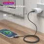 USLION PD60W Type-C для Type-C/iP/Micro Кабель для быстрой зарядки и передачи данных Магнитная линия длиной 1 м/2 м для iPhone14 Pro Max для Samsung Galaxy Note 20 для Huawei Mate50 для Xiaomi Mi12