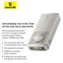Baseus NOMOS Series 65W 74Wh 20000mAh Power Bank Built-in Type-C Cable External Battery Power Supply with 2 Inputs & 2 Outputs Fast Charging for iPhone 15 14 13 for Huawei Pura 70 Ultra for Xiaomi Civi 4 Pro for Samsung Galaxy S24