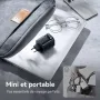 [GaN Tech] JOYROOM JR-TCL02 65W 2-Port USB Charger with Integrated Retractable USB-C Cable Fast Charging Wall Charger Adapter EU Plug for iPhone 16 16 Pro 15 14 13 Pro Max for Huawei Pura 80 Ultra for SAMSUNG for XIAOMI