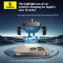 Baseus BS-CM043 15W Draadloze Auto Telefoonhouder Oplader Luchtrooster Snelle Draadloze Oplaadbeugel voor Smartphones voor iPhone 16 16 Pro Max 15 14 13 voor Huawei Mate XT voor Xiaomi 15pro voor Samsung Galaxy Z Flip6