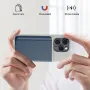 7000mAh Black Clip Power Bank Portable External Battery Power Supply Full Cover Mobile Shell for iPhone 16 16 Plus 16 Pro 16Pro Max