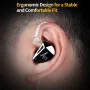 KZ AS10 PRO Wired Earphone 5BA IEMs Bass Stereo HiFi Monitor with Silver-plated Detachable Audio Cable 3.5mm Jack Earbuds Headphones