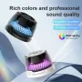 R9 Magnetic Wireless Charger Bluetooth Speaker 40mm Full Frequency Unit RGB Lights 10M Range 3W Portable Multi-Device Compatible Phone Holder Fast Charging Mount Bracket for Smart Phones for iPhone 16 16 Pro for Xiaomi 15pro for Samsung Galaxy S25 Ultra