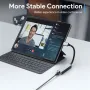 อะแดปเตอร์สายเคเบิลเครือข่ายพอร์ตการ์ดเครือข่าย USB Type C ถึง Gigabit USB-C ถึง RJ45 สำหรับแล็ปท็อปและแท็บเล็ต