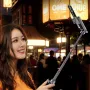 JC-25 Bluetooth Selfie Stick 360° Rotation Portable Mini 4 Leg Telescopic Stand with Wireless Remote for iPhone Android Phone Travel Vlog Photography