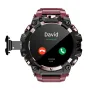 LOKMAT APPLLP 2 PRO 1.508-inch AMOLED Android Smart Watch 2G 4G RAM 16G 64G ROM Built-in 2MP+8MP Dual Camera Heart Rate Blood Oxygen Monitor Breathing Training NFC GPS Function 1150mAh Large Battery Multi-sport Modes Music Playback Smart Watch