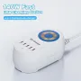 [GaN Tech] Bakeey 140W 5-Port USB PD Charger Desktop Charging Station with 15W Wireless Charger Fast Wireless Charging Dock for Smart Phones for iPhone 15 14 13 Pro for Samsung for Xiaomi for Laptop Tablet