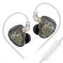 KZ Merga Wired Earphone Double Dynamic Drivers Quad Driver HiFi Bass Tuning Music 3.5mm In-ear Headphone Earbuds