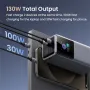 Ugreen Nexode PB721 130W 20000mAh Paparan Skrin Pintar Bank Kuasa Bekalan Kuasa Bateri Luaran dengan 1 Input & 3 Output Menyokong Pengecasan Pantas PD3.0 untuk iPhone 16 15 Pro 14 13 Pro Max untuk Huawei Mate XT untuk Xiaomi 15pro