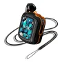 Auricolare K8 Smart Touch Auricolare wireless Bluetooth 5.4 con display LCD a colori, 4 microfoni ENC, cancellazione del rumore, batteria da 600 mAh, supporto musicale MP3 integrato, riproduzione di schede TF, cuffie sportive semi-in-ear multilingue con c