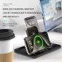 6-in-1 Desktop Charger with Wireless Fast Charging Bluetooth Speaker RGB Light Multi-Device Compatible