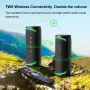 EBS-609 bluetooth 5.3 Speaker Dual Speaker+Dual Diaphragm Deep Bass RGB Light Hands-free Call Outdoors Portable Speaker