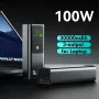 HT-K81 100W 20000mAh Power Bank Digital Display External Battery Power Supply with 2 Inputs & 3 Outputs Support PD3.1 Fast Charging for iPhone 16 16 Pro 15 14 13 Pro Max for Huawei Pura X for Xiaomi 15pro