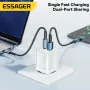 [GaN Tech] ESSAGER ES-CD42 70W 2-Port USB PD Charger USB-A+USB-C QC4.0 PD3.0 AFC FCP SCP DCP PPS BC1.2 Apple2.4A Fast Charging Wall Charger Adapter EU Plug for iPhone 15 14 13 for Huawei Pura 70 Ultra for Xiaomi Civi 4 Pro for Samsung Galaxy Z Fold6