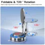 Strong Magnetic Phone Holder Foldable Design 360° Adjustable Vacuum Car Mount for Car Desk Bathroom Magnetic Bracket