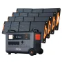 Blackview OSCAL PowerMax 6000 PM6000 3600Wh Portable Power Station with Blackview Oscal PM200 200W Foldable Solar Panel, LiFePO4 Solar Generator with AC Outlets, for Home Use, Outdoor Camping, RV Trip