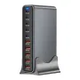 [GaN Tech] Bakeey YMX-695W 695W 10-Port USB PD Charger 5USB-A+5USB-C PD QC Fast Charging Desktop Charging Station EU Plug US Plug for iPhone 16 16 Pro 15 14 13 12 for Huawei Pura X for Xiaomi 15pro for Samusng Galaxy S25 Ultra