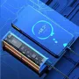K32 100W 10000mAh/20000mAh Şeffaf Powerbank LED Ekranlı Harici Pil Güç Kaynağı 2 Giriş ve 3 Çıkış Desteği PD/QC/AFC/SCP Hızlı Şarj iPhone 16, 16 Pro, 15, 14, 13 Pro Max için Xiaomi 15pro, Samsung Galaxy S25 Ultra için