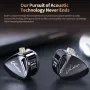 Auricolari cablati KZ Vader con triplo driver, monitor HiFi dinamico, interruttori di sintonizzazione, cuffie auricolari stereo da 3,5 mm in-ear