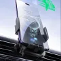 SD06 66W Fast Magnetic Wireless Car Charger Holder Built-in 70cm Retractable Cable 15W Wireless Charging Infrared Sensor Auto Open and Close Car Air Vent Mount Bracket for Smartphone for iPhone 16 Pro Max 15 Pro 14 13 for Huawei Pura X for Xiaomi 15 Ultra