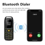 SERVO B25 Mini 2G GSM Dual Cards Standby 380mAh bluetooth Dialing Magic Voice Sync Music Blacklist Speed Dial bluetooth Headset Big Button Mobile Phone