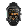 Rogbid Tank S3 Pro 2.02inch HD Screen 710mAh Battery AI Voice Assistant bluetooth Call Heart Rate Blood Pressure Blood Oxygen Monitor Sleep Monitoring Multi-sport Modes Music Playback 5ATM&IP69 Waterproof Smart Watch