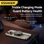 ESSAGER ES-WC18 15W Magnetic Wireless Charger Fast Wireless Charging Pad with 360° Rotary Stand for Smart Phones for iPhone 16 16 Pro 15 14 13 Pro Max for Xiaomi 15 Ultra for Huawei Pura X for Samsung Galaxy S25 Ultra