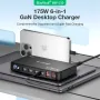 [GaN Tech] Blitzwolf? BW-S30 175W 6 Portlu USB PD Şarj Cihazı 4USB-C+2USB-A QC PD Dijital Ekranlı Hızlı Şarj Masaüstü Şarj İstasyonu iPhone 16 16 Pro 15 14 13 Pro Max MacBook Pro Airpods Apple Watch