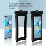 30M Waterproof Swimming Phone Case Sealed Dry Bags IPX8 Thin Float Double Airbags with Strap for 7.2inch Cell Phone