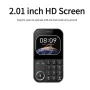 MaFam V9 Mini 2G GSM 2.01 Inch Dual SIM Card Dual Standby 790mAh FM Big Buttons Blacklist Speed Dial LED Flashlight Type-C Mobile Phone