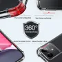 Bakeey Airbag Darbeye Dayanıklı Şeffaf Sarı Olmayan Yumuşak TPU Koruyucu Kılıf iPhone 12 Mini 5.4 inç