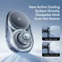Baseus PrimeTrip VC1 Pro Qi2 15W Magnetic Wireless Car Charger Mount Built-in Cooling Fan Fast Charging for iPhone 16 15 14 for Samsung Xiaomi Air Vent Phone Holder