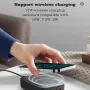 [GaN Tech] LDNIO 140W 5-Port USB PD Wireless Charger 2USB-A+3USB-C PD3.0 QC3.0 AFC FCP SCP DCP PPS Apple2.4A Fast Wireless Charging Desktop Charging Station EU Plug US Plug for iPhone 16 16 Pro 15 14 13 for Huawei Pura X for Samsung Galaxy S25 Ultra