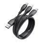Кабель Baseus Fast Speed Series 3.5A USB-A to Micro/iP/USB-C для быстрой зарядки и передачи данных с луженым медным сердечником длиной 0,8 м/1,3 м для iPhone 16 16 Pro 15 14 13 Pro Max для Huawei Mate XT для Xiaomi 15pro