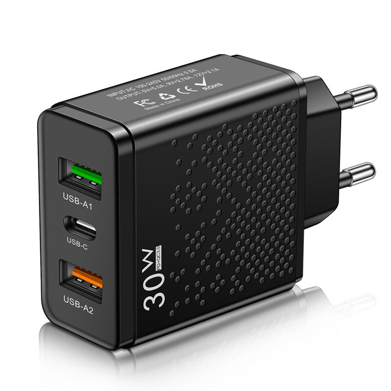 Black & EU Plug